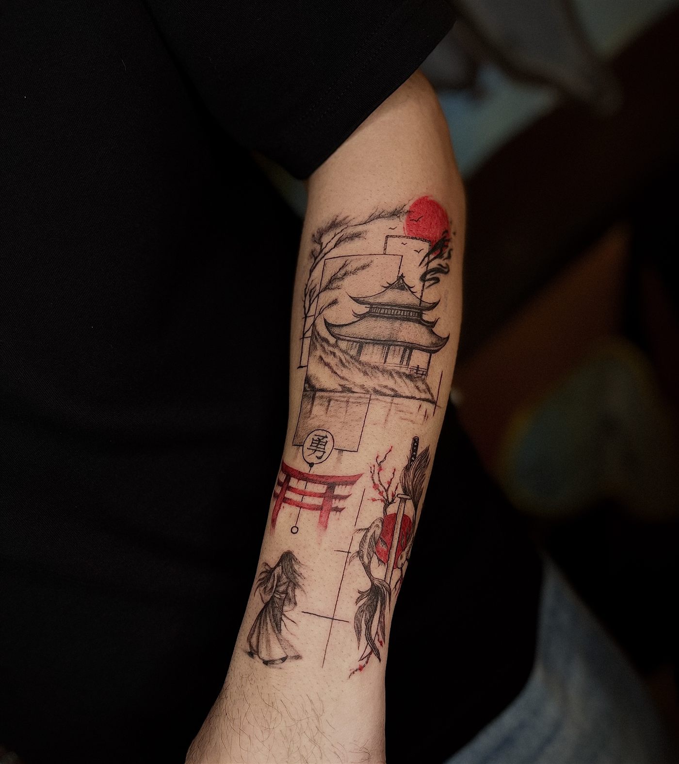 Japon Stili — Özel Tasarım dövme, S.O.S Tattoo Çanakkale